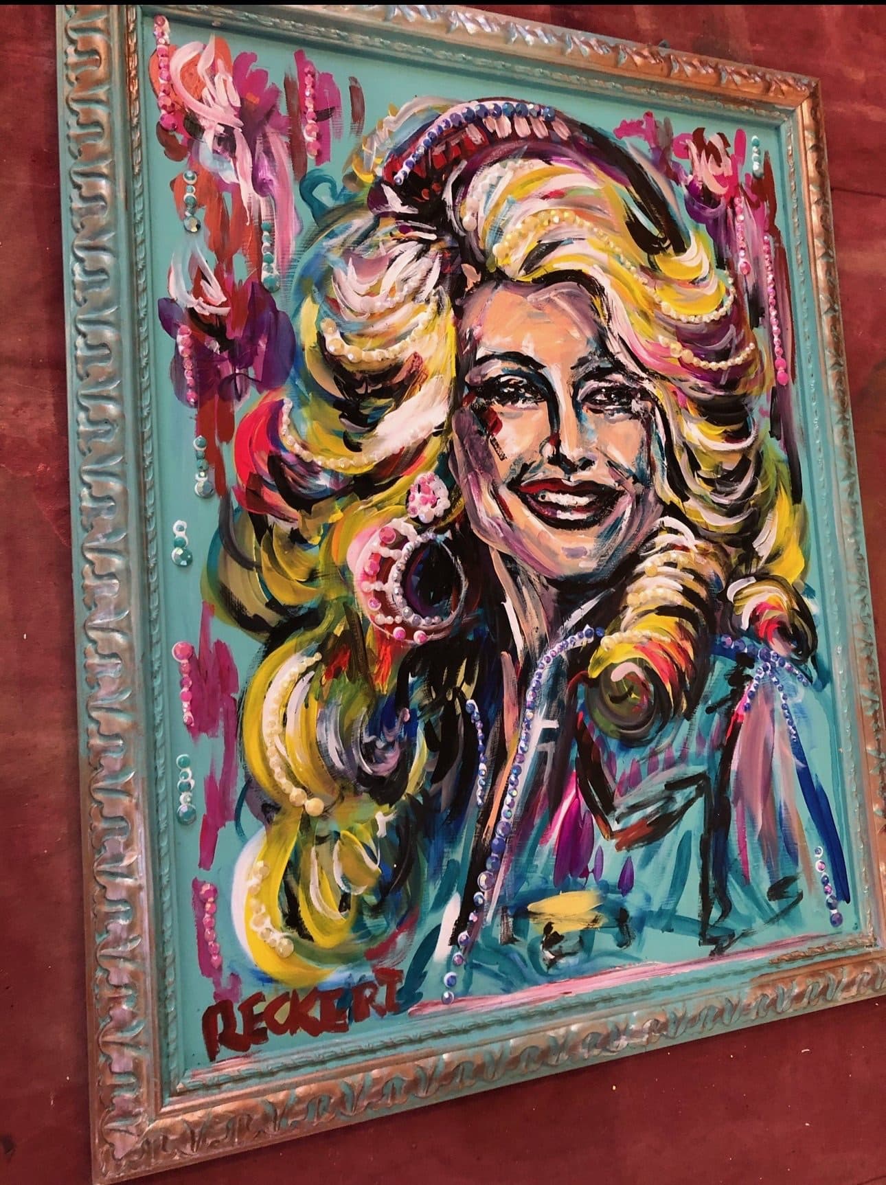 The frame gets painted too